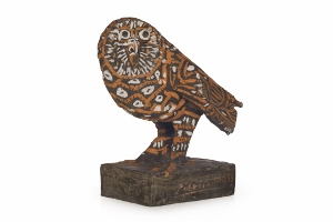 Le hibou (rouge et blanc) a sculpture by Pablo Picasso